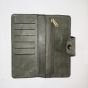 women bifold long wallet - olive green
