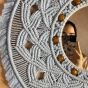 Macrame mandala mirror