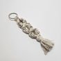 Macram&egrave; Keychain - Cream Cord