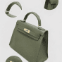 حقيبة يد على طراز كيلي - لون أخضر زيتوني