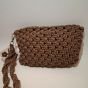 Macrame Clutch - Mocha