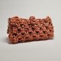 Macrame Wristlet Clutch - Salmon Pink