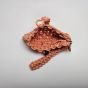Macrame Wristlet Clutch - Salmon Pink