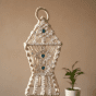 White jute cord lantern