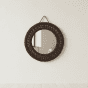 Dark Espresso Macrame Wall Mirror - 40 cm