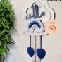 Macrame nameplate cloud