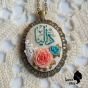 Embroidery necklace