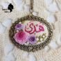 Embroidery necklace