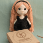 Handmade Crochet Doll &ndash; Classic Black Dress 🖤