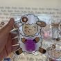 Sheep-shaped Eid Al-Adha candle giveaway cards