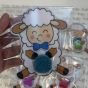 Sheep-shaped Eid Al-Adha candle giveaway cards