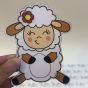 Sheep-shaped Eid Al-Adha candle giveaway cards