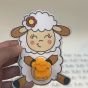 Sheep-shaped Eid Al-Adha candle giveaway cards