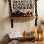 Macrame shelf wall hanging 