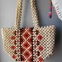 Beaded beach bag