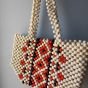 Beaded beach bag
