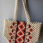 Beaded beach bag