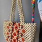 Beaded beach bag