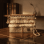 Clutch jute and macrame - Biege