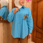 قميص تركواز 
