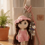 Handmade Crochet Doll Keychain &ndash; Mini Bag Charm 💙