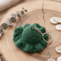 Handmade Crochet Doll Keychain &ndash; Mini Bag Charm 💙