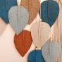 Large macrame leaves wall hanging 