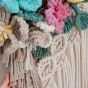 Macrame hanging with flower