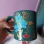 Flowery girl mug 