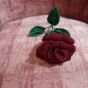 Rose flower made of crochet 