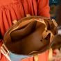  Genuine leather scarab bag