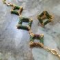 A Set of colorful squares by Miyuki beads 
