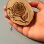 يسعد صباحك - Hand-Burned Coaster Tree Slice