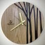 ساعة حائط من خشب الأرو