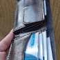 Handmade men's pocket wallet in genuine leather 