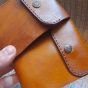 Handmade men's pocket wallet in genuine leather 