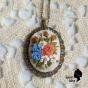 Embroidery necklace