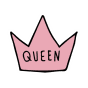 queen crown sticker