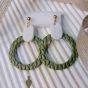 Polymer clay earring