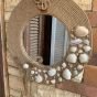 Boho mirrors inlaid with seashells