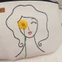 Waist Bag embroidery sunflower