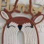 Macrame cloud with name & deer face