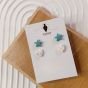 Polymer clay earring