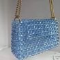 Baby blue crystal bag 