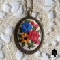 Embroidery necklace