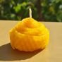 Flower Rolled Beeswax Candle