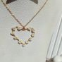 Copper heart chain