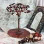 Decor handmade grape and tree from gemstones wired with red copper❤❤❤❤