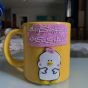 Polymer clay comic mug
