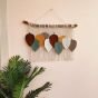 Macrame leaves wall hanging 